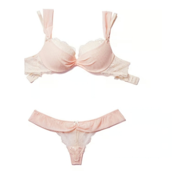 NWT Adore Me/Victoria Secret Clairabelle Push Up Bra 38D & matching Thong XL - Picture 5 of 6